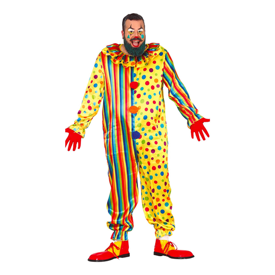 Klovni Jumpsuit Naamiaisasu - XL