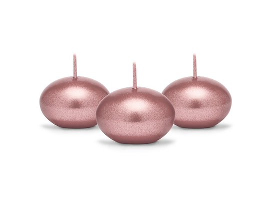 Kelluvat kynttilät, Ruusukulta, 4cm, 50kpl
