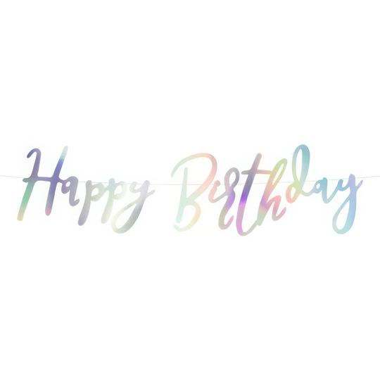 Viirinauha Happy Birthday Sateenkaarenhohtava