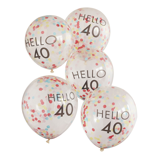 Eco Ilmapallot Hello 40 - 5-pakkaus