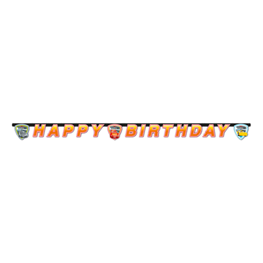 Viirinauha Happy Birthday Autot/Cars 3