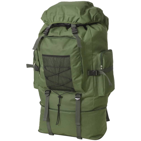 vidaXL Armeija-Tyylinen Reppu XXL 100 L Vihreä