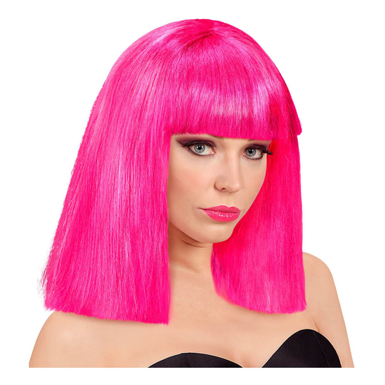 Showgirl Neonpinkki Peruukki - One size