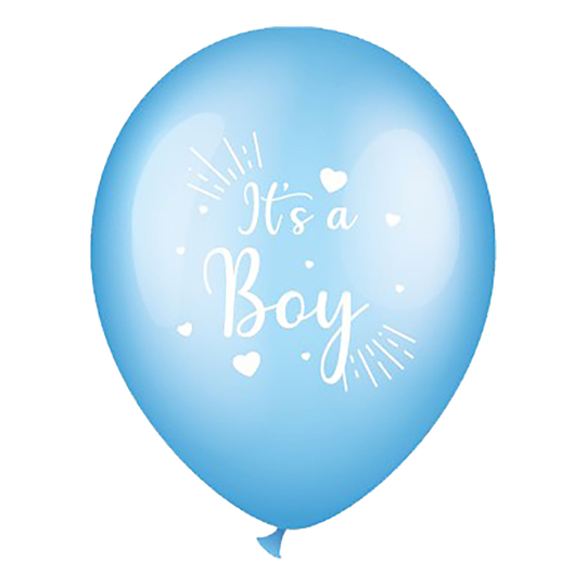 Lateksi-ilmapallot Its a Boy Sininen - 6-pakkaus