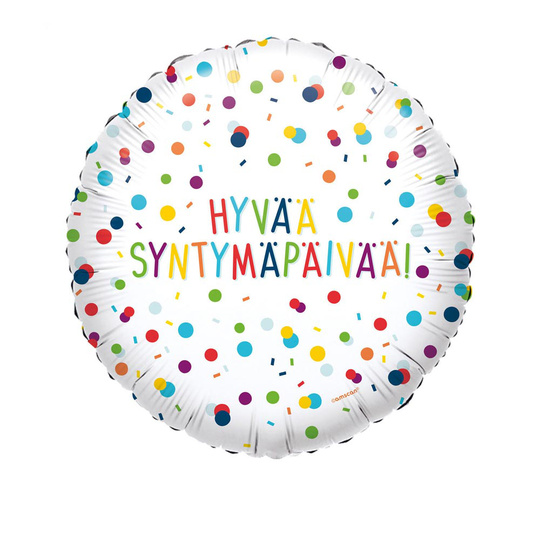 Foliopallo - Hyvää Syntymäpäivää, 43cm