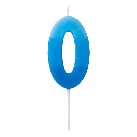 Kakkukynttilä Numero Sininen - Numero 0