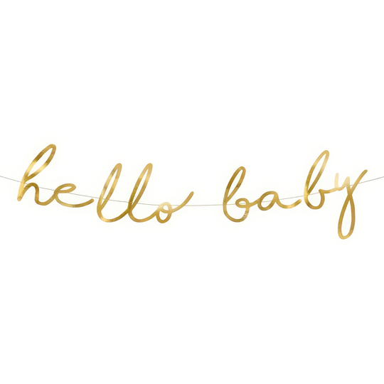 Viirinauha Hello Baby Kulta Metallic