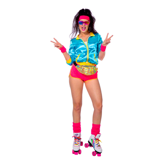 Retro Disko Rullaluistelija Naisten Naamiaisasu - 40