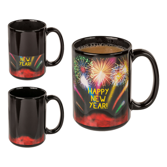 Lämpöaktivoituva Muki Happy New Year
