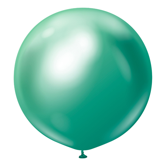 Lateksi-ilmapallot Professional Jättimäiset Green Chrome - 2-pakkaus