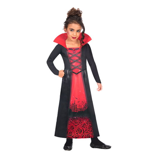 Vampyyrimekko Ruusut Lasten Naamiaisasu - X-Small