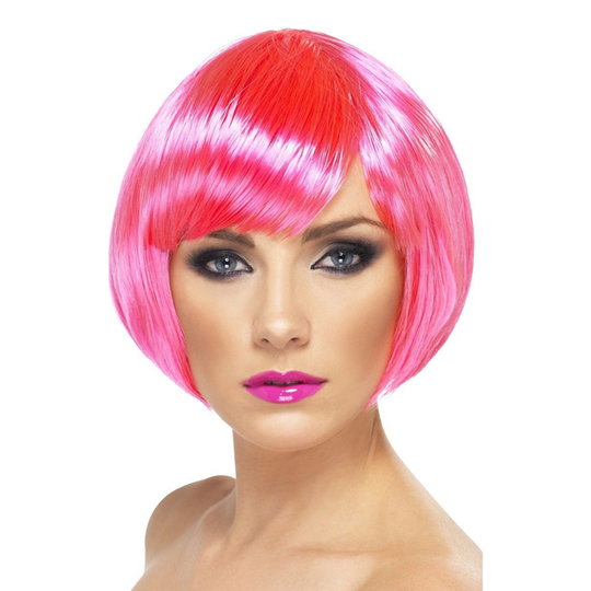 Baby Pink Peruukki Naisten Lyhyt - One size