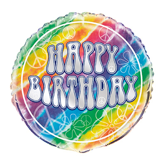 Folioilmapallo Batiikki Happy Birthday