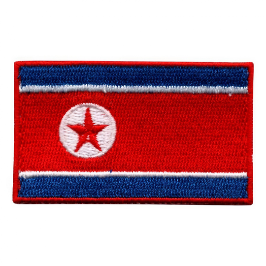 Kangasmerkki Pohjois-Korean Lippu
