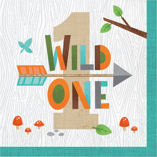 Lautasliinat - Metsäneläimet, Wild One, 16kpl