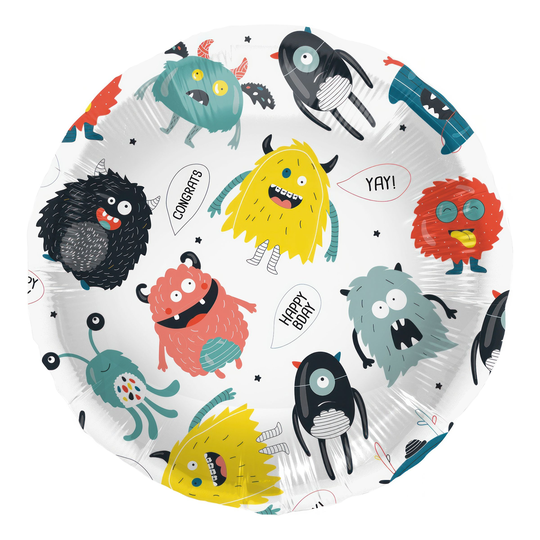 Folioilmapallo Monster Bash Happy Birthday