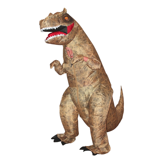 Puhallettava T-Rex Dinosaurus Lasten Naamiaisasu - One size