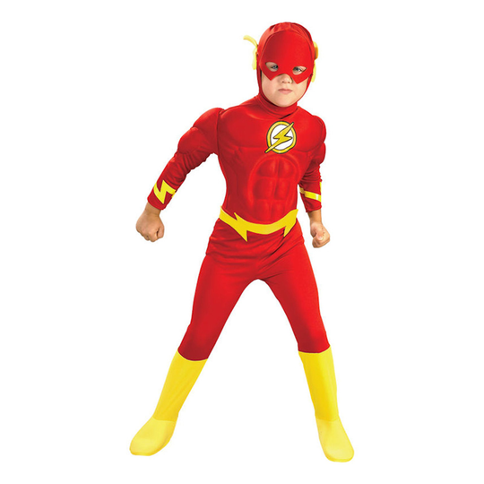 Flash Lihaksilla Lasten Naamiaisasu - Large