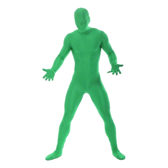 Morphsuit Vihreä Naamiaisasu - X-Large