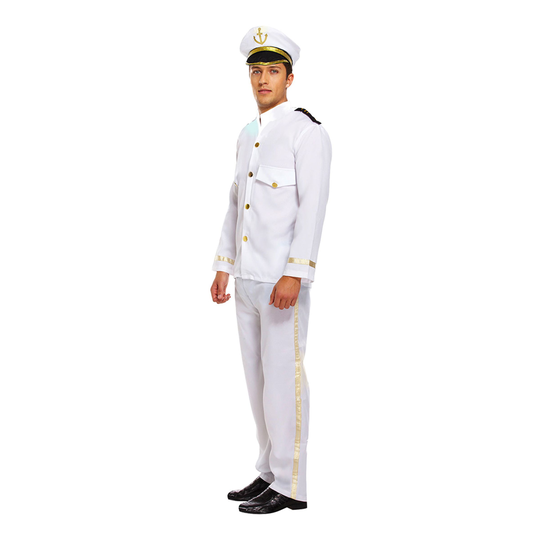 Merikapteeni Klassinen Naamiaisasu - One size