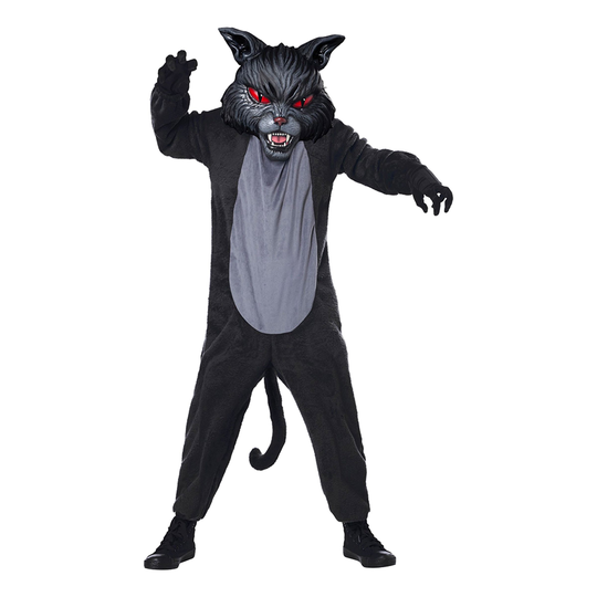 Musta Kissa Halloween Lasten Naamiaisasu - X-Large