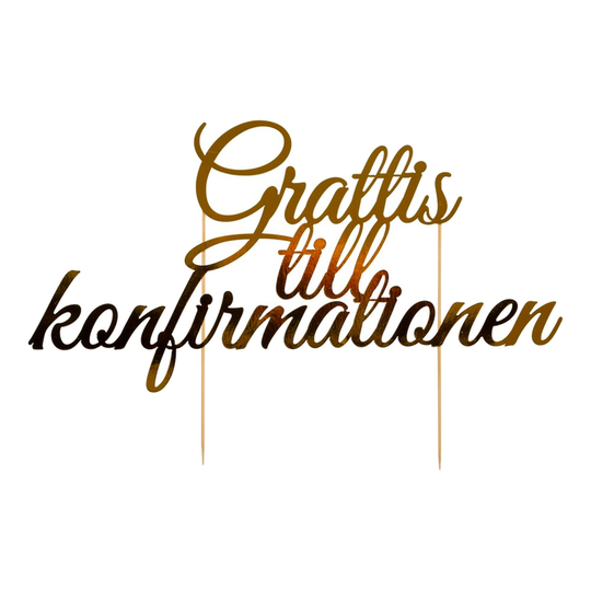 Kakkukoriste Grattis till Konfirmationen
