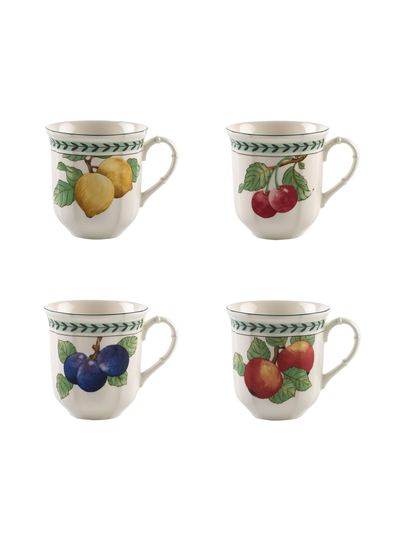 French garden modern fruits -muki, 4 kpl