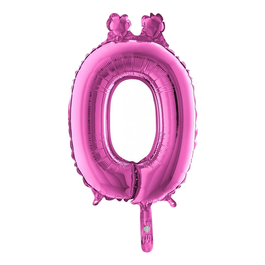 Kirjainilmapallo Mini Vaaleanpunainen - Kirjain Ö