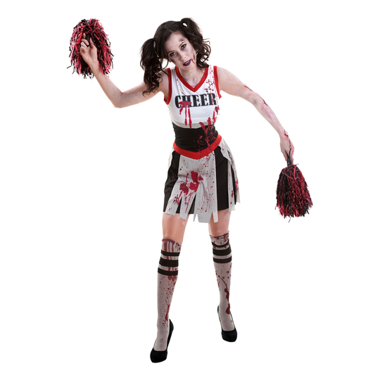 Zombi Cheerleader Naamiaisasu - Large