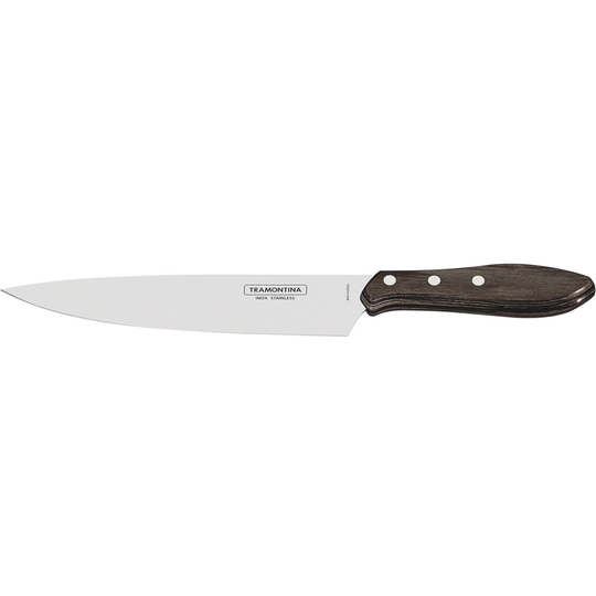 Tramontina Churrasco-trancher-veitsi, tummaa puuta, 20 cm.