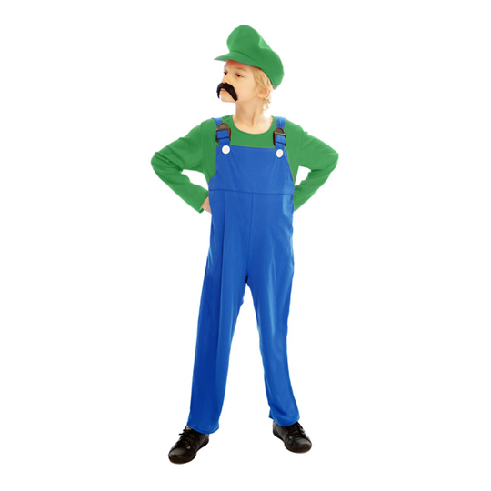 Luigi Budget Lasten Naamiaisasu - Medium