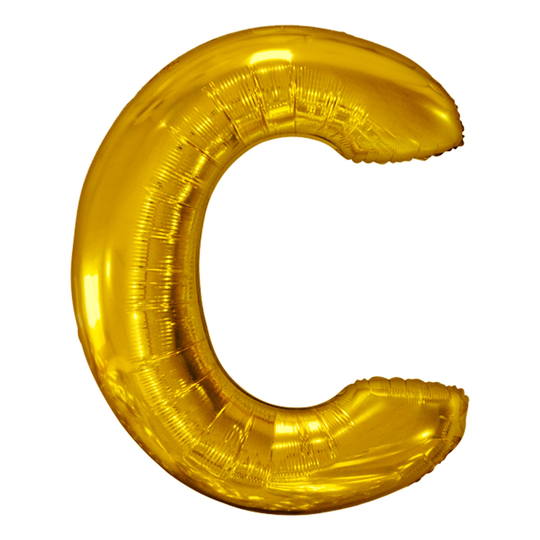 Kirjainilmapallo Kulta Metallic - Kirjain C