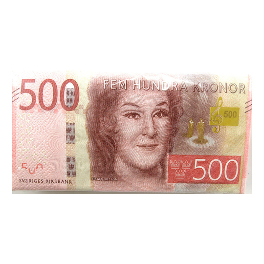 Lautasliinat 500 kruunun setelit - 10-pakkaus