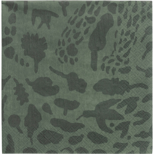 Iittala Oiva Toikka Collection paperilautasliina, 33 cm, vihreä