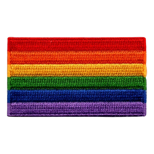 Kangasmerkki Lippu Pride Sateenkaari - Keskikoko