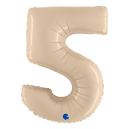 Numeroilmapallo Satin Cream - Numero 5