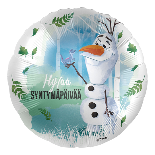 Folioilmapallo Disney Frozen Syntymäpäivä Olaf & Bruni