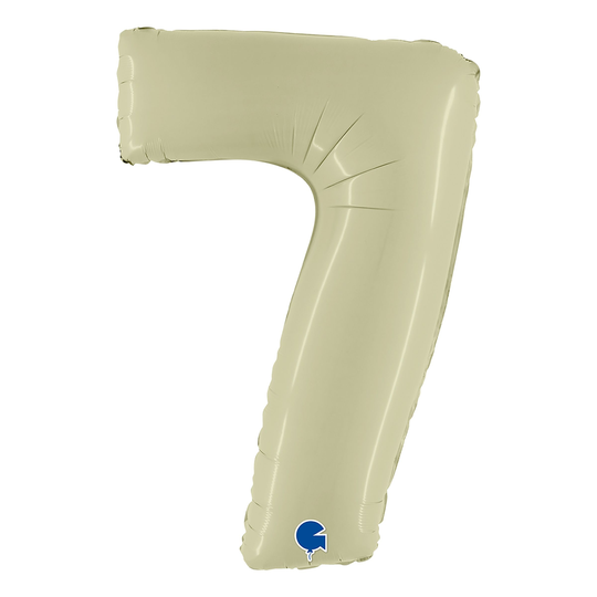Numeroilmapallo Satin Olive Green - Numero 7