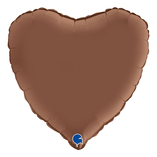 Folioilmapallo Sydän Satin Chocolate - 45 cm