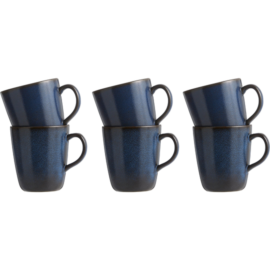 Aida Korvallinen RAW-muki, 6 kpl, Midnight Blue