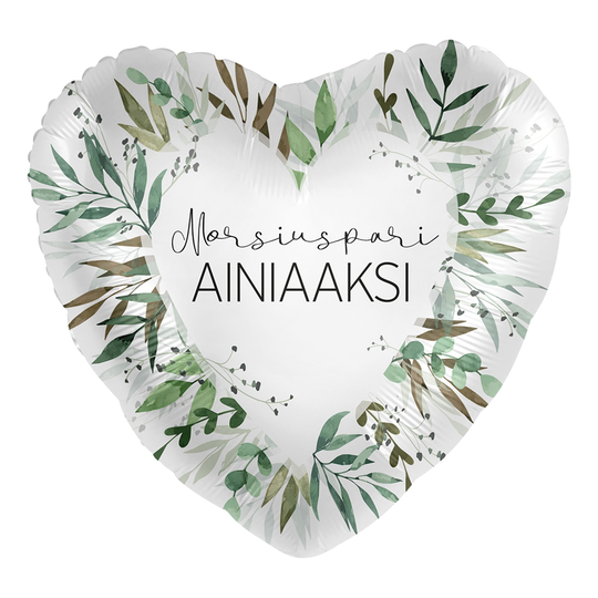 Folioilmapallo Puun Lehti Morsiuspari Ainiaaksi