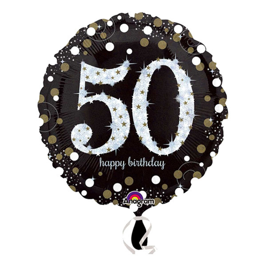 Foliopallo Kimalteleva Birthday "50"