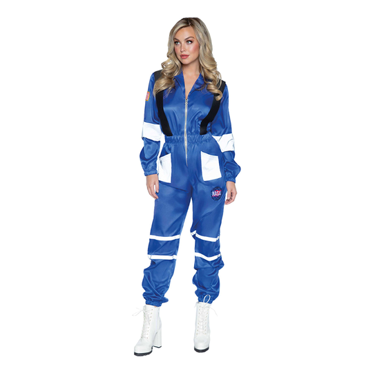 Naispuolinen Astronautti Deluxe Naamiaisasu - Medium/Large