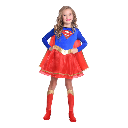 Supergirl Klassinen Lasten Naamiaisasu - Medium