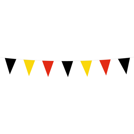 Lippuviirinauha Mini Musta/Keltainen/Punainen