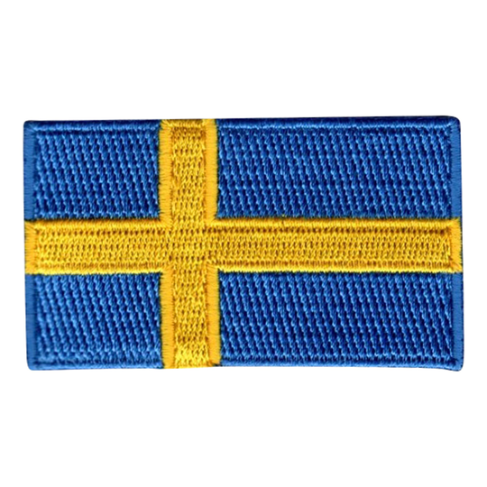 Kangasmerkki Ruotsin Lippu - Keskikoko