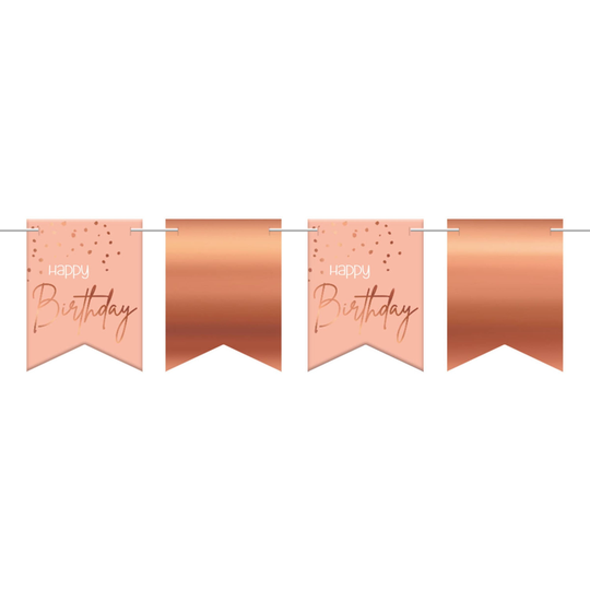 Lippuviirinauha Happy Birthday Lush Blush
