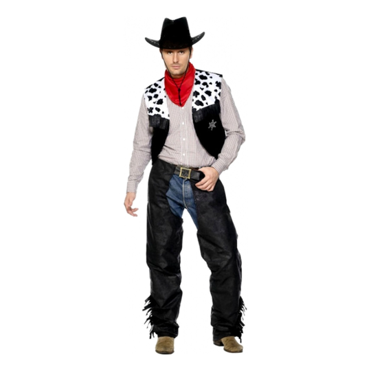 Nahkacowboy Naamiaisasu - Medium