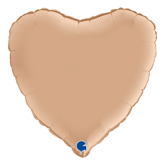 Folioilmapallo Sydän Satin Nude