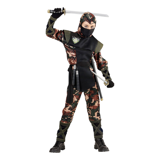 Ninja Sotilas Lasten Naamiaisasu - Medium